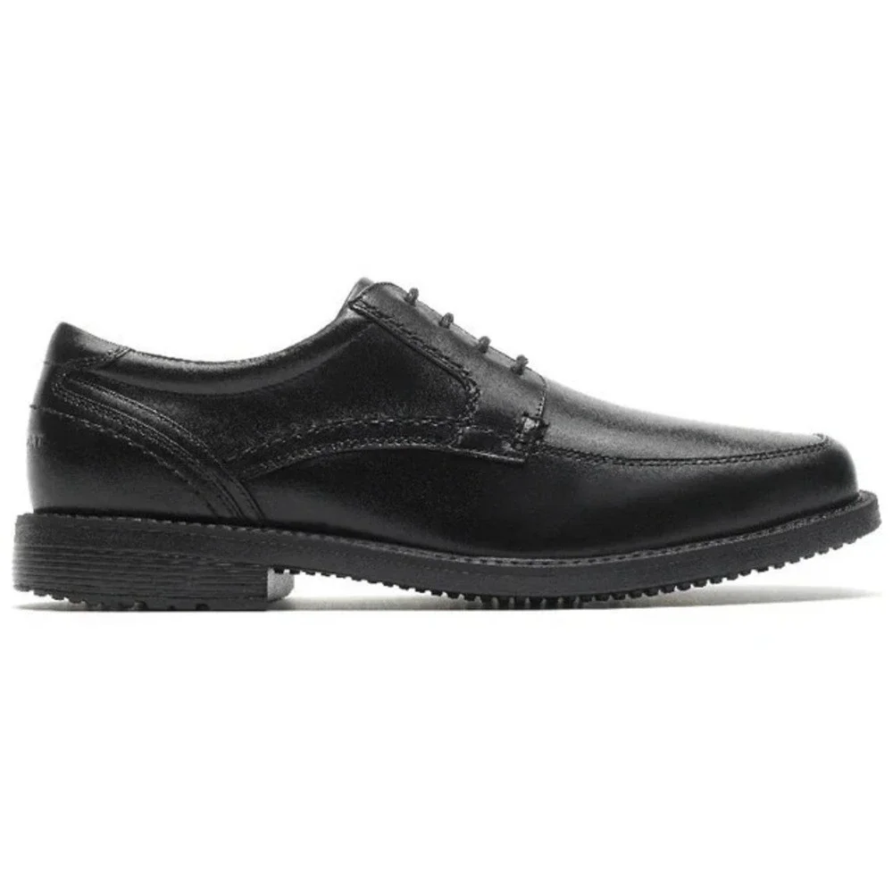 Rockport® (Men's‎ 8 M) Style Leader™ 2 Apron Toe Oxford in Black Leather - $130
